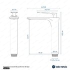Torneira Monocomando Alta Para Banheiro (michigan Preta Fosca)