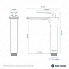 Torneira Monocomando Alta Para Banheiro (michigan Rosé Gold)