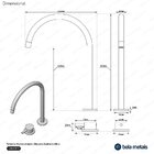 Torneira Monocomando Alta Para Banheiro (milos Dourada)