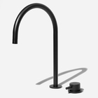 Torneira Monocomando Alta Para Banheiro (milos Preta Fosca)