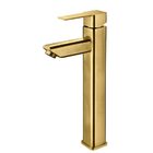 Torneira Monocomando Alta Para Banheiro Inox (adda Dourada Fo