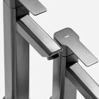 Torneira Monocomando Alta Para Banheiro Inox (adda Grafite Fo