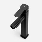 Torneira Monocomando Alta Para Banheiro Inox (adda Preta)