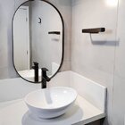 Torneira Monocomando Alta Para Banheiro Inox (adda Preta)