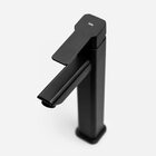 Torneira Monocomando Alta Para Banheiro Inox (adda Preta)