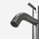 Torneira Monocomando Alta Para Banheiro Inox (una Grafite Fos