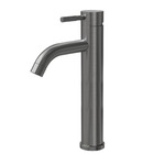 Torneira Monocomando Alta Para Banheiro Inox (una Grafite Fos