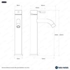 Torneira Monocomando Alta Para Banheiro Inox (una Grafite Fos