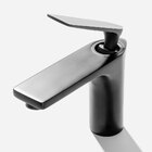 Torneira Monocomando Baixa Para Banheiro (michigan Preta Fosc