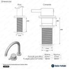Torneira Monocomando Baixa Para Banheiro (milos Cromada)