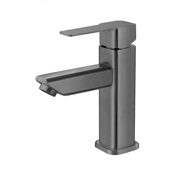 Torneira Monocomando Baixa Para Banheiro Inox (adda Grafite F