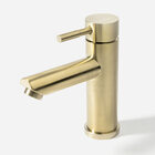 Torneira Monocomando Baixa Para Banheiro Inox (lis Dourada)