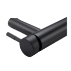 Torneira Monocomando Banheiro Alta Preta F2002b Redonda