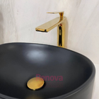 Torneira Monocomando Bica Alta Dourado Gold Luxo Banheiro Lav