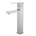 Torneira Monocomando Bica Alta Mesa P/ Banheiro Lavabo Inox