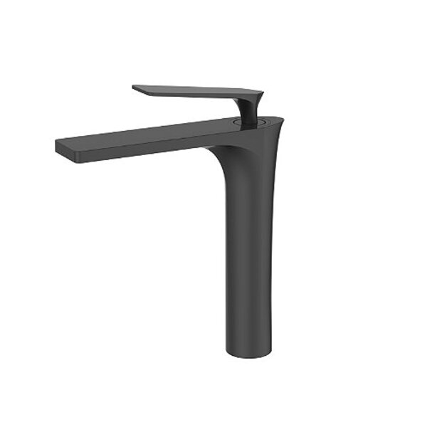 Torneira Monocomando Bica Alta Preto Fosco Luxo Banheiro Lava