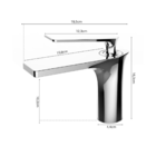 Torneira Monocomando Bica Baixa Cromada Luxo Banheiro Lavabo