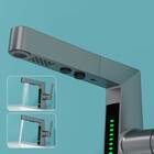 Torneira Monocomando C/ Visor De Temperatura 2 Jatos Cinza