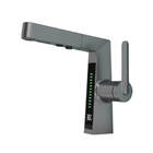 Torneira Monocomando C/ Visor De Temperatura 2 Jatos Cinza