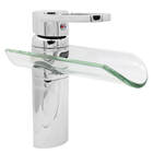 Torneira Monocomando Calha De Vidro Baixa Bari 2240