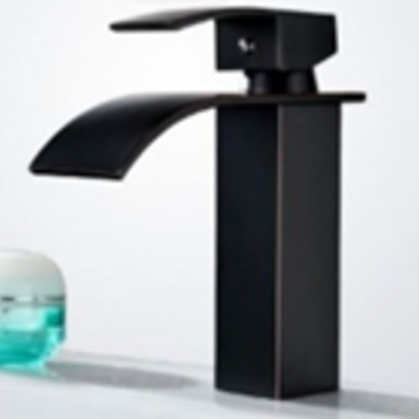 Torneira Monocomando Calha Metálica Slim Quadrada Baixa Para