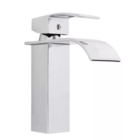 Torneira Monocomando Cascata Banheiro Cromada Bica Baixa