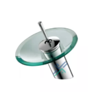 Torneira Monocomando Cascata Copacabana Redonda Vidro Baixa