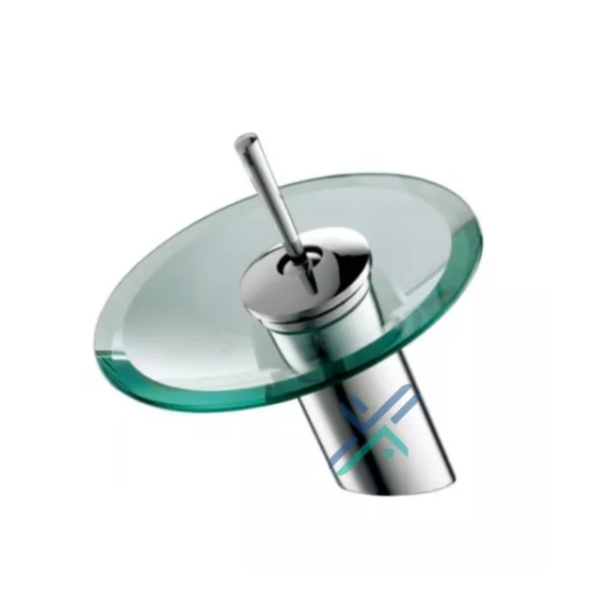 Torneira Monocomando Cascata Copacabana Redonda Vidro Baixa