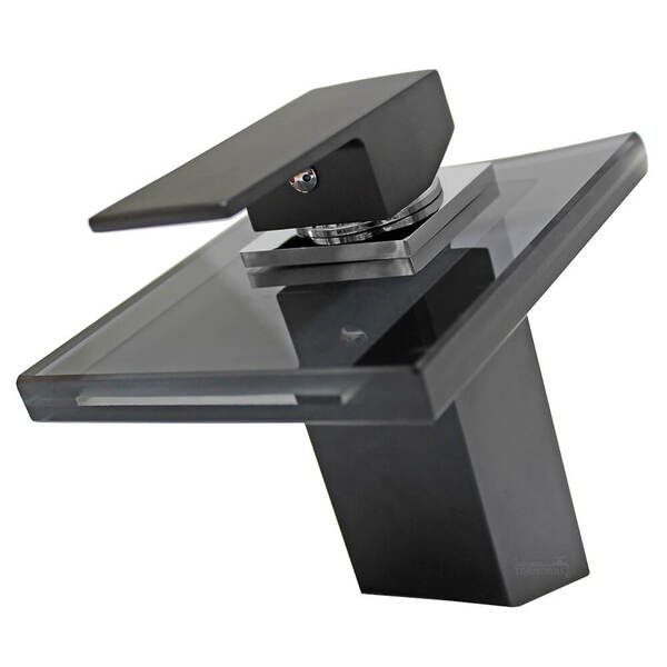 Torneira Monocomando Cascata Quadrada Black 2226