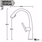 Torneira Monocomando Com Extensor Rose