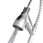 Torneira Monocomando Gourmet com Filtro de Pia para Cozinha com Bica Alta Articulável Inox Escovado Roma Civitt