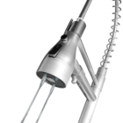 Torneira Monocomando Gourmet com Filtro de Pia para Cozinha com Bica Alta Articulável Inox Escovado Roma Civitt