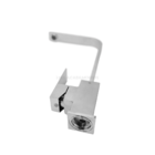 Torneira Monocomando Cozinha Alta Aço Inox F 1028 Quadrada