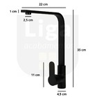 Torneira Monocomando Cozinha Alta Black F1053b Preta