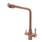 Torneira Monocomando Cozinha Com Saída Para Filtro Rosê Gold