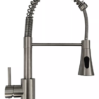 Torneira Monocomando Cozinha Gourmet Escovado Chuveirinho