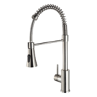 Torneira Monocomando Cozinha Gourmet Escovado Chuveirinho