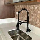 Torneira Monocomando Cozinha Gourmet Flexivel Preto Fosco