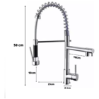 Torneira Monocomando Cozinha Mesa Inox Escovado