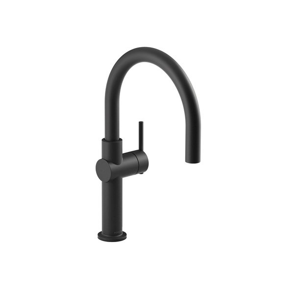 Torneira Monocomando Cozinhas Bica Alta Black Matte Crue Kohler