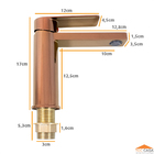 Torneira Monocomando Cuba Bancada  Lavatório Red Gold Rdx