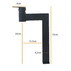 Torneira Monocomando De Bancada Lavatório Cuba Latão Black