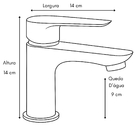 Torneira Monocomando De Bancada Para Lavatório Bica Baixa Em