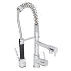 Torneira Monocomando Gourmet com Saída para Água Filtrada de Pia para Cozinha Bica Alta Flexível Cromada Chery Delinia