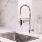 Torneira Monocomando Gourmet com Sada para gua Filtrada de Pia para Cozinha Bica Alta Flexvel Cromada Chery Delinia