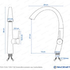 Torneira Monocomando De Cozinha (malibu Preta)