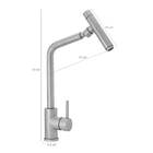 Torneira Monocomando De Cozinha Inox Bica Alta Móvel Agua Que