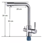 Torneira Monocomando De Filtro Cozinha Mesa Metal Cromado