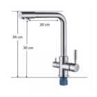 Torneira Monocomando De Filtro Mesa Cozinha Cromada