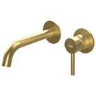 Torneira Monocomando De Parede Para Banheiro Inox (oka Ouro F